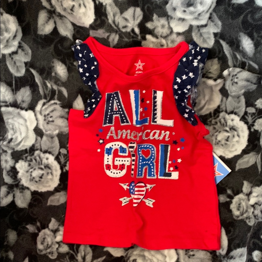 All American Girl Red Tank Top